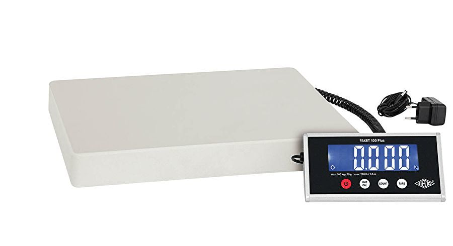 Wedo 100 Plus – Elektronische Paketwaage, bis 100 kg