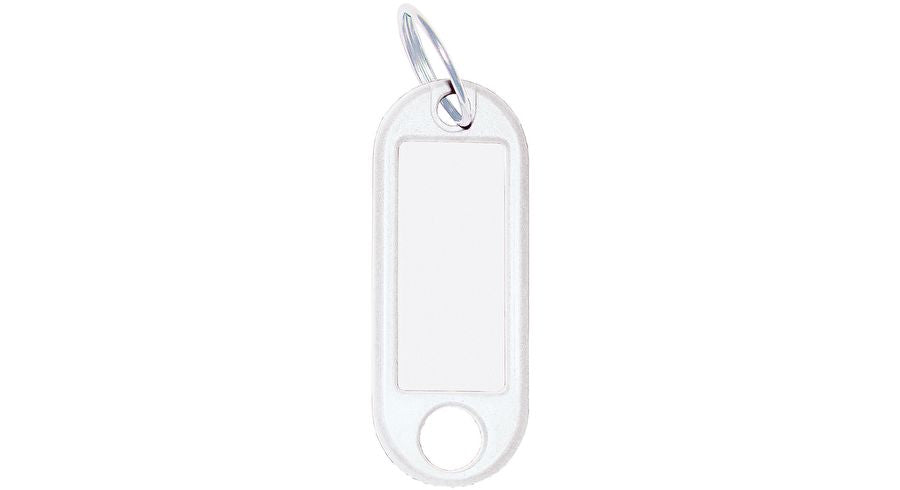 Wedo Schlüsselring – Kunststoff, Weiss, 21 × 52 mm, 100er-Pack