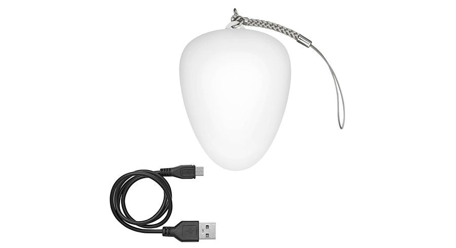 Wedo Anklippbare Taschenlampe 205 265400 – Akkubetrieb, USB-aufladbar, 6,3 cm – Weiss