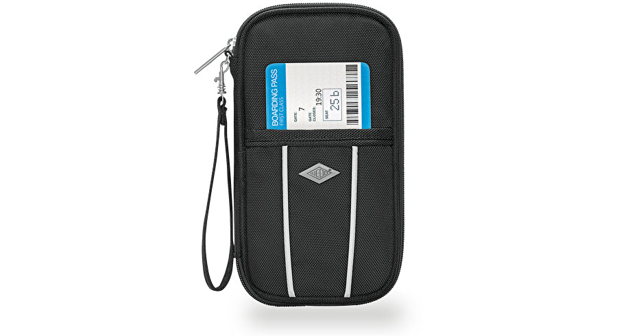 Wedo Reise-Organizer – Polyester, schwarz, 144 × 231 × 30 mm