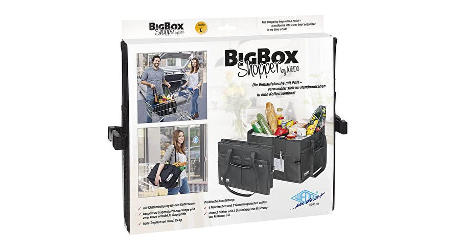Wedo Stofftasche, Polyester, schwarz, 450×300×350 mm