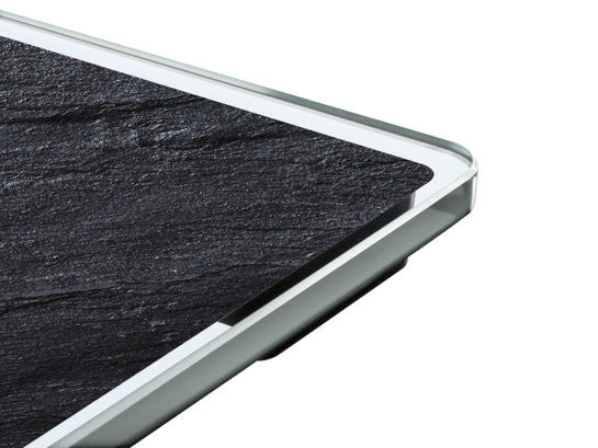 Soehnle Digitale Personenwaage Compact 300 – 180 kg – Schwarz – Glas