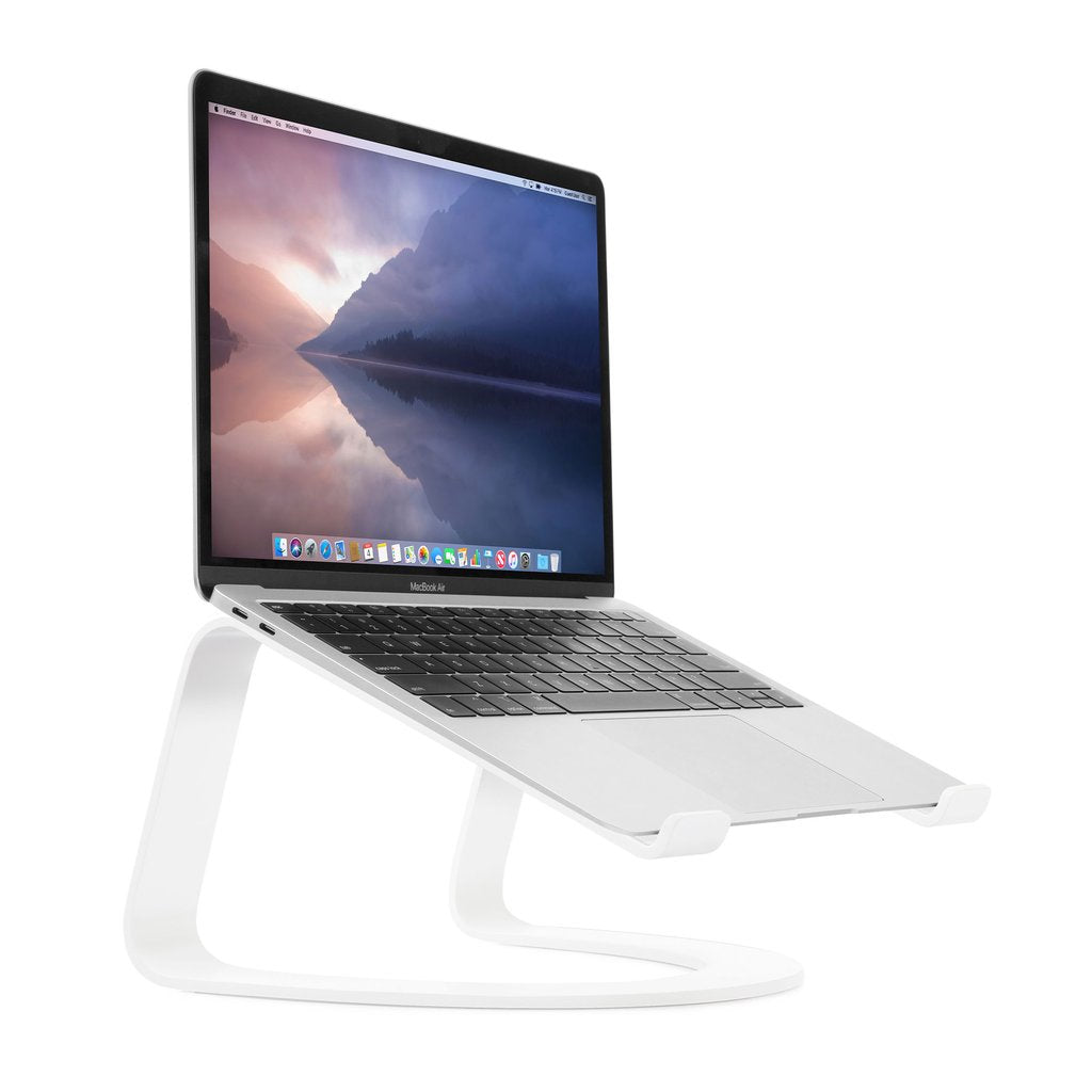 Twelve South Curve Laptop-Ständer für MacBook und Notebooks – Aluminium – Weiss