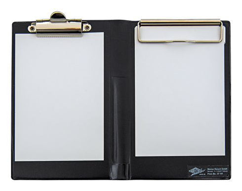 Wedo Kassenblockhülle, Karton, Schwarz, 120 × 150 mm