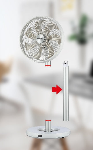 Sonnenkönig Flexfan Standventilator – 30 cm, 12 Stufen, oszillierend, Timer, Fernbedienung, 25 W, 40 dB(A)