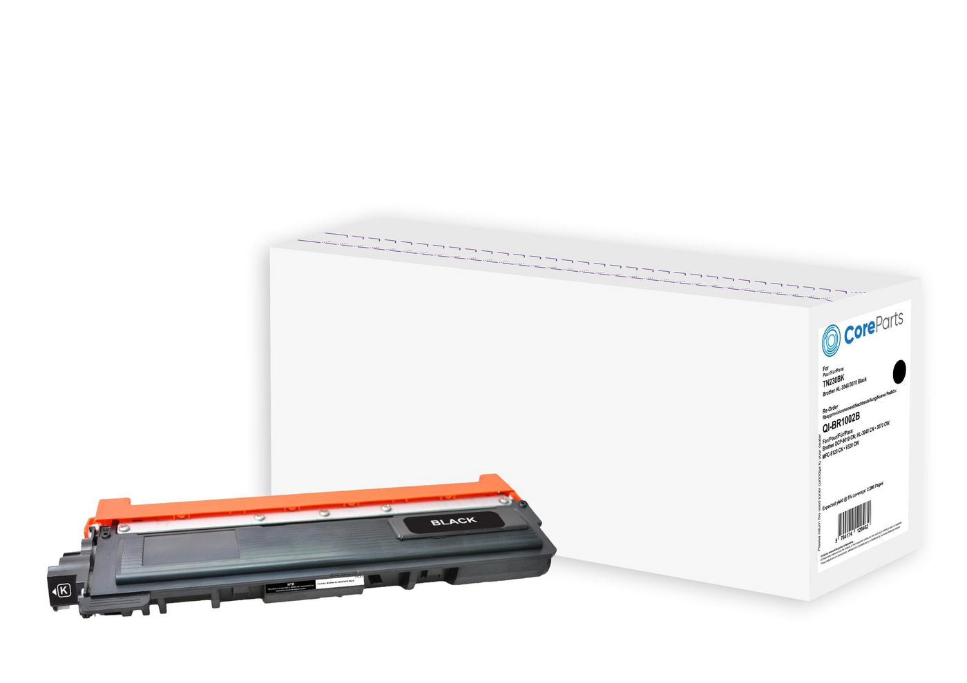 CoreParts TN230BK (APTBTN230BE) Schwarzer Toner – Kompatibel – 2'200 Seiten – für Brother HL-3040/HL-3070