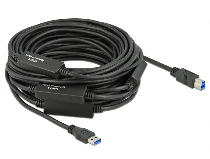 DeLOCK USB-Kabel, USB-A zu USB-B, 20 m, USB 3