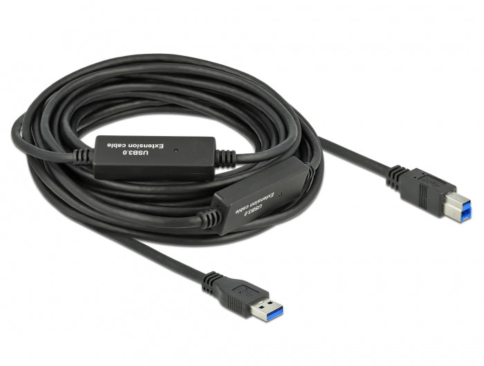 DeLOCK USB-Kabel, USB-A zu USB-B, 10 m, USB 3
