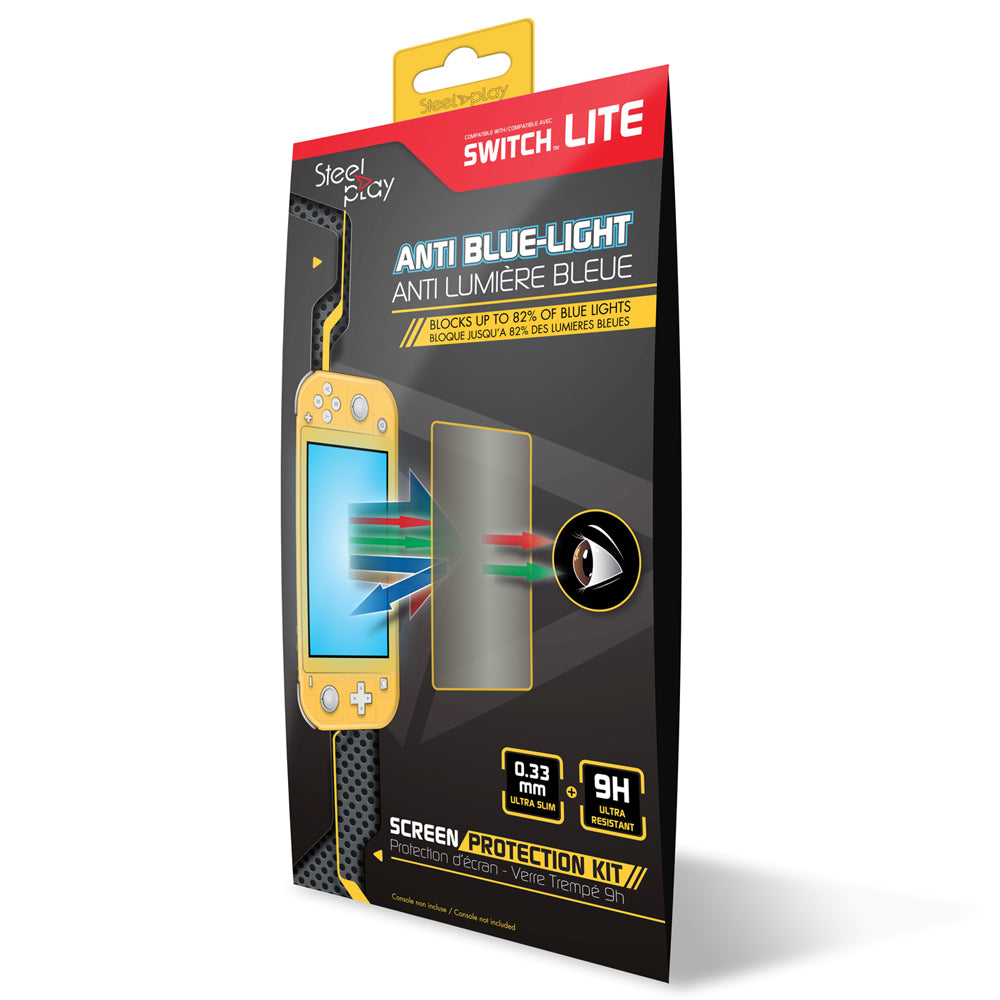 Steelplay Displayschutz (Panzerglas), Blaulichtfilter – für Nintendo Switch Lite
