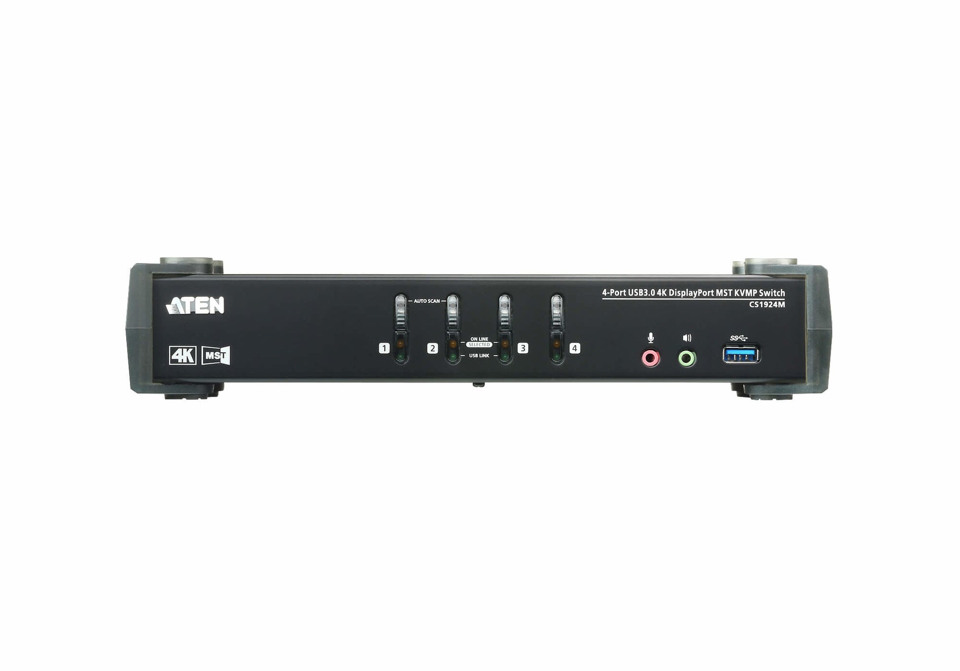 ATEN KVM-Switch 4×1, USB 3.2 Gen 1/DisplayPort, 4K (3840 × 2160), MST