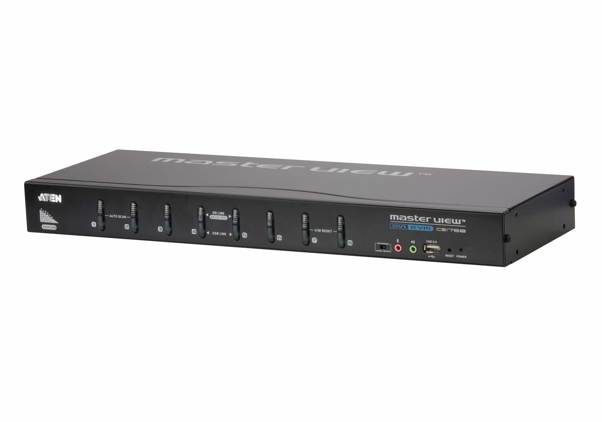 ATEN CS1768 – KVM-Switch, 8-Port, DVI-I/USB, 2048 × 1536, für Windows, Linux, Mac und andere