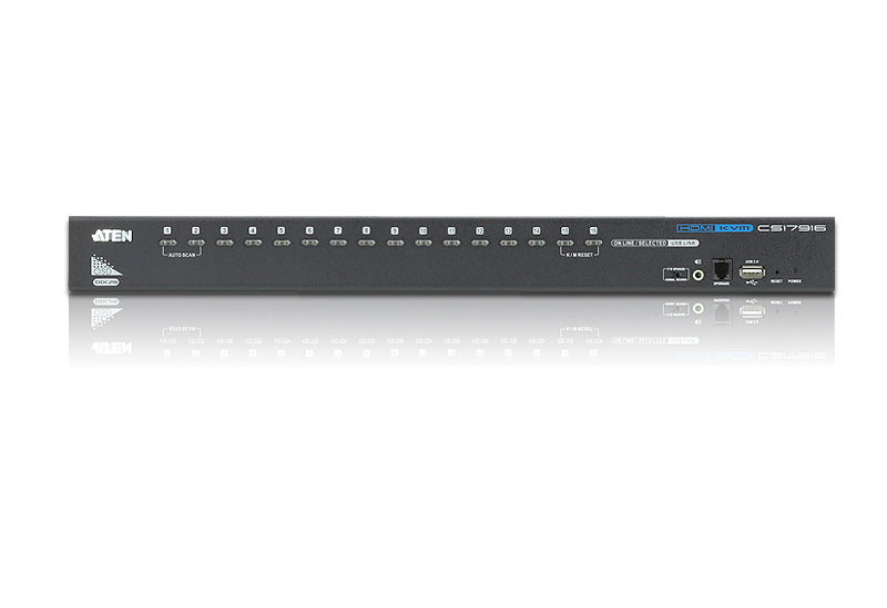 ATEN KVM-Switch, USB/HDMI, 16-Port