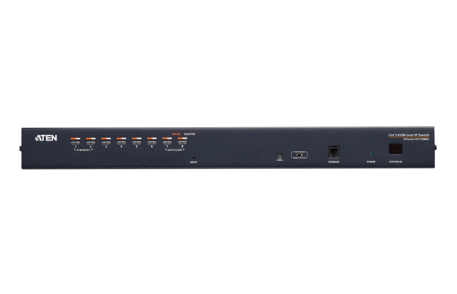 ATEN KVM-Switch, 8×1, VGA, IP (TCP/IP), 1920×1200, 60 Hz, USB-Hub