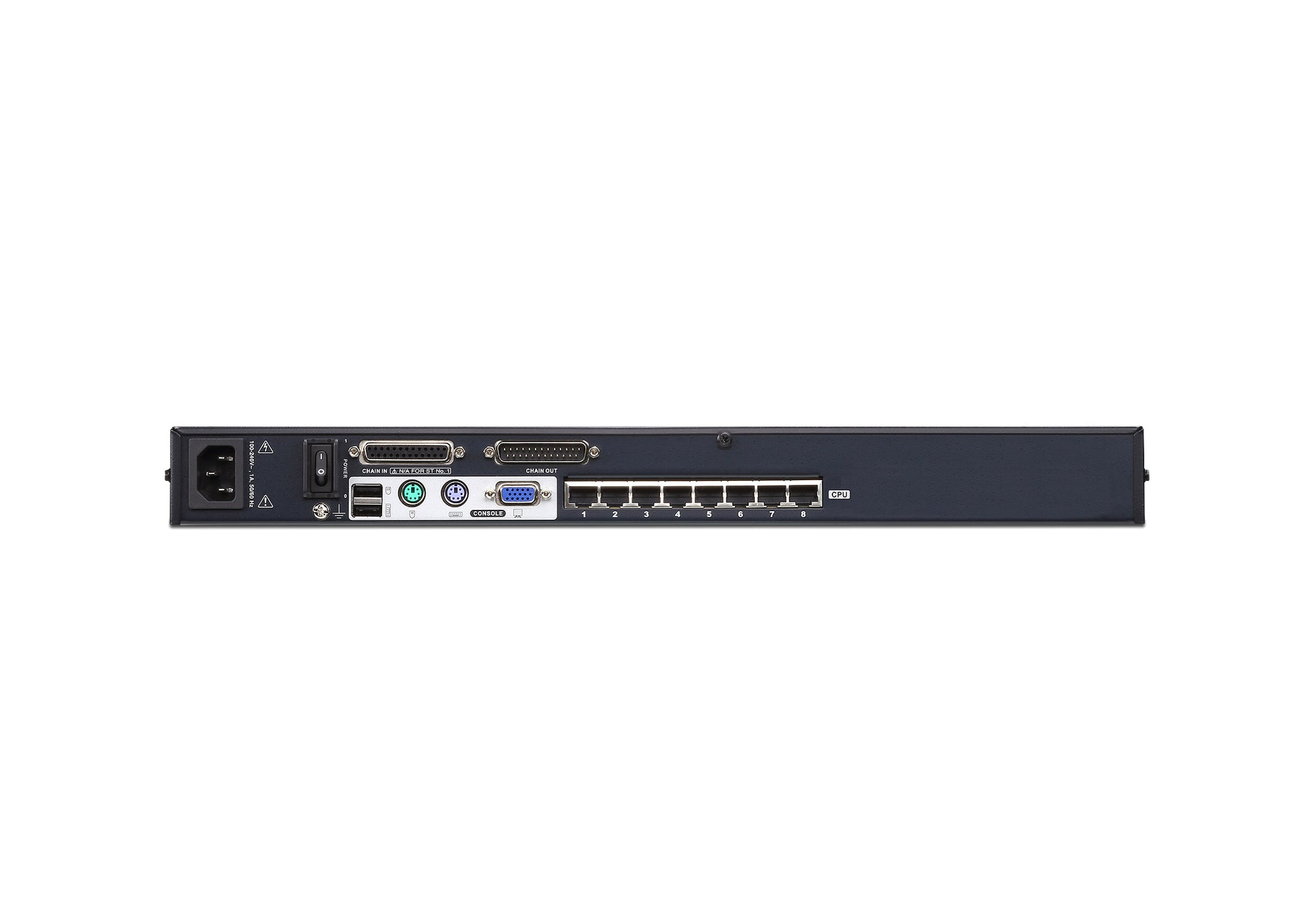 ATEN KVM-Switch, 8-Port (RJ45), USB/PS/2-Konsole, Daisy Chain