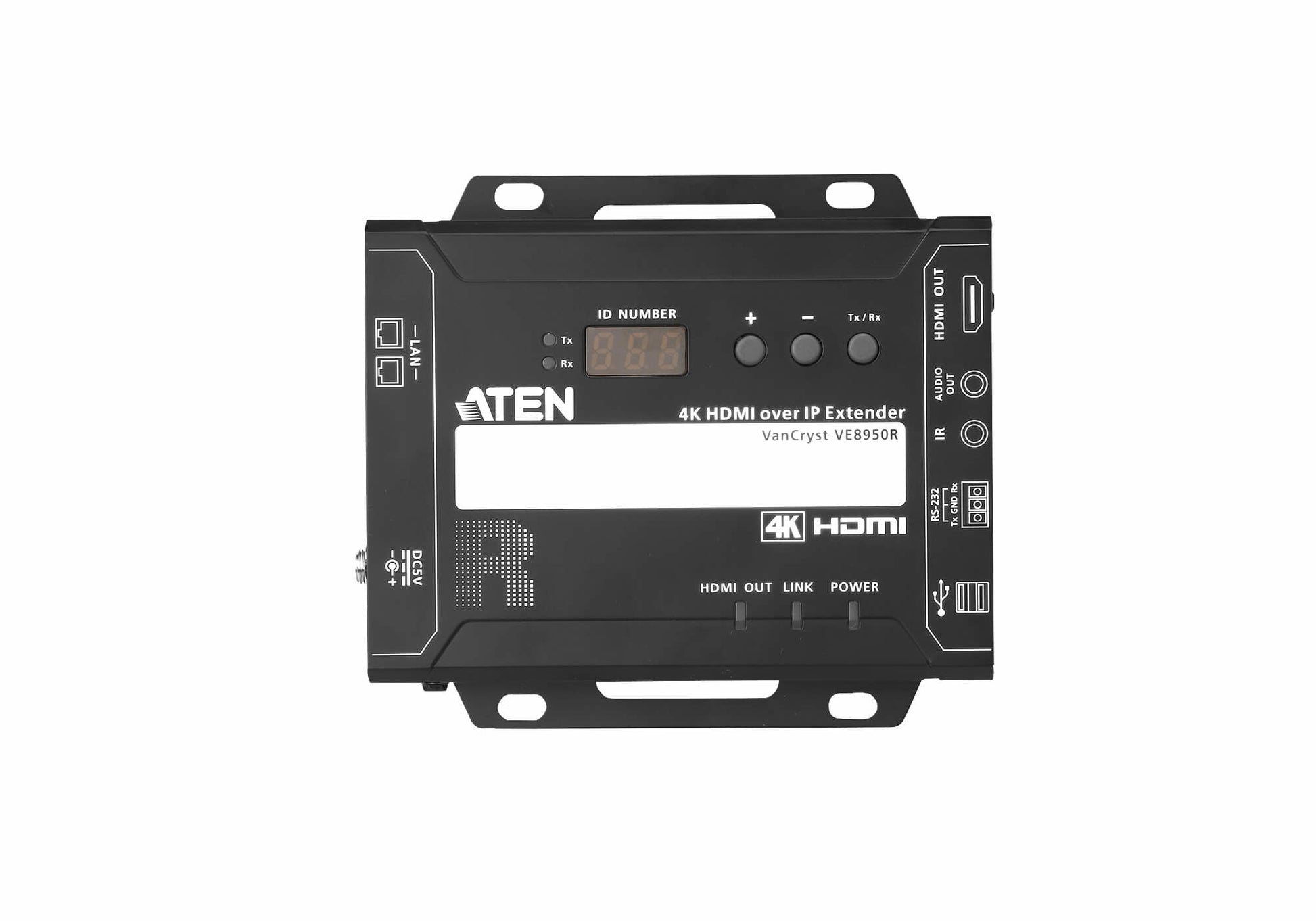 ATEN VE8950R – HDMI über IP Empfänger, 1× HDMI Ausgang, 4K, 100 m, RS-232/IR, USB-A 2.0