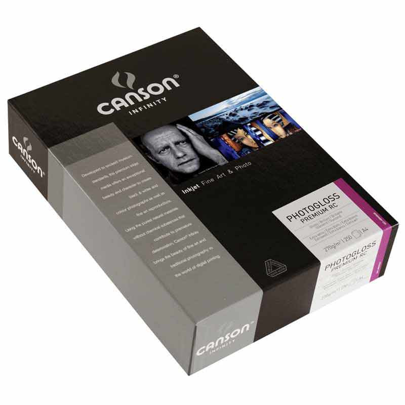 Canson Infinity PhotoGloss Premium RC Fotopapier – glänzend, A3+, 270 g/m², 25 Blatt