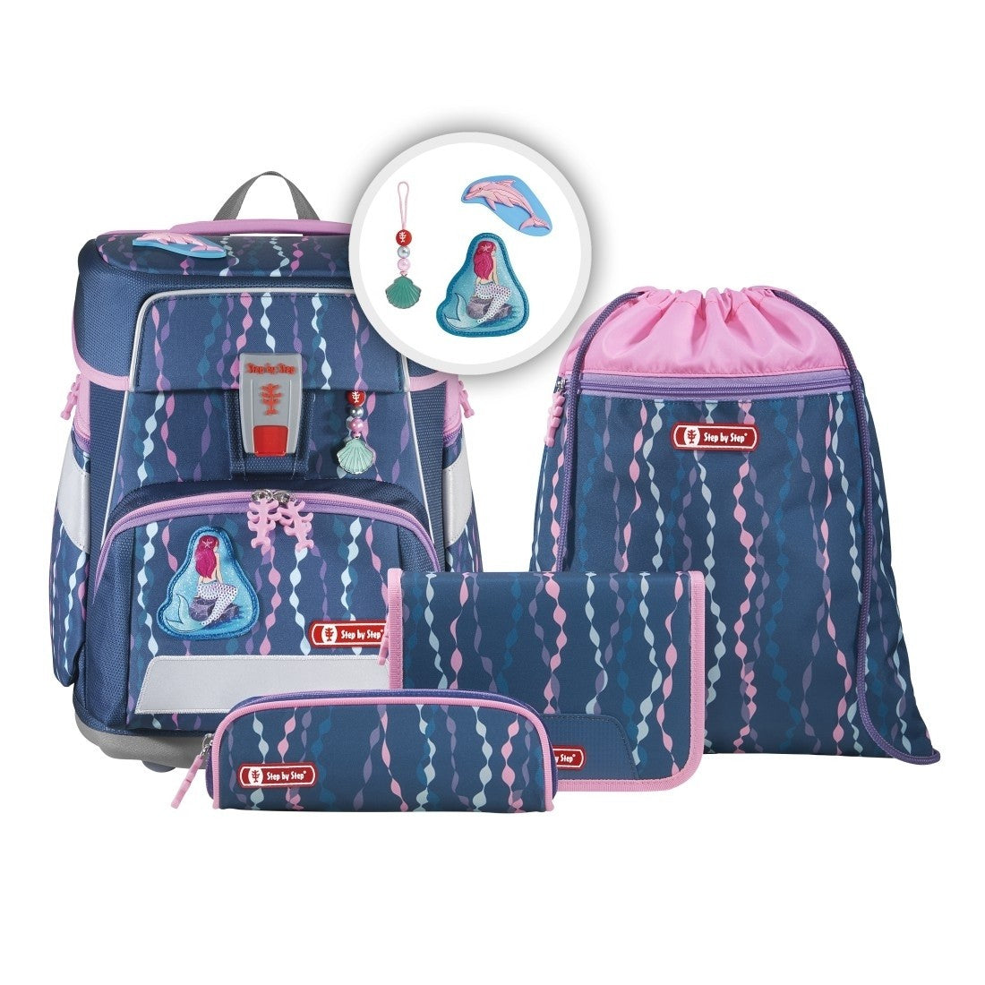 Step by Step Schulrucksack-Set Space – 5-teilig – Mermaid Bella