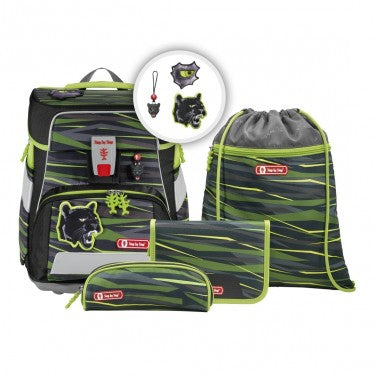 Step by Step Schulrucksack-Set Space – 5-teilig – Wild Cat Chiko – recycelter Bestandteil