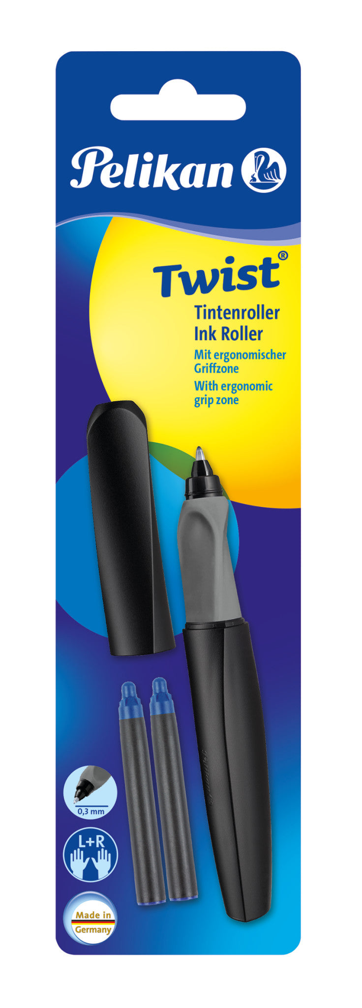 Pelikan Twist Gelschreiber, Drehmechanik – Blau, Nachfüllbar