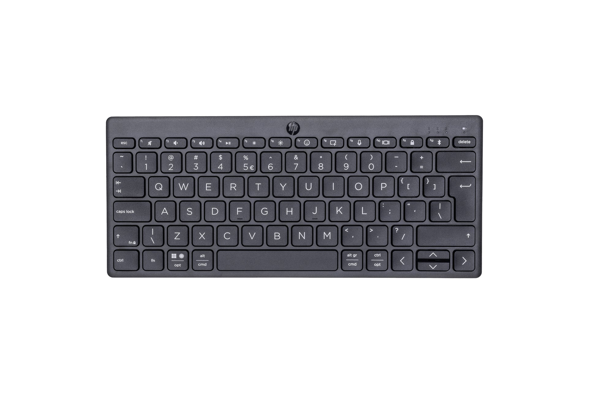 HP 350 – Tastatur – mechanisch – Bluetooth 5.2 – ohne Ziffernblock – QWERTY – schwarz