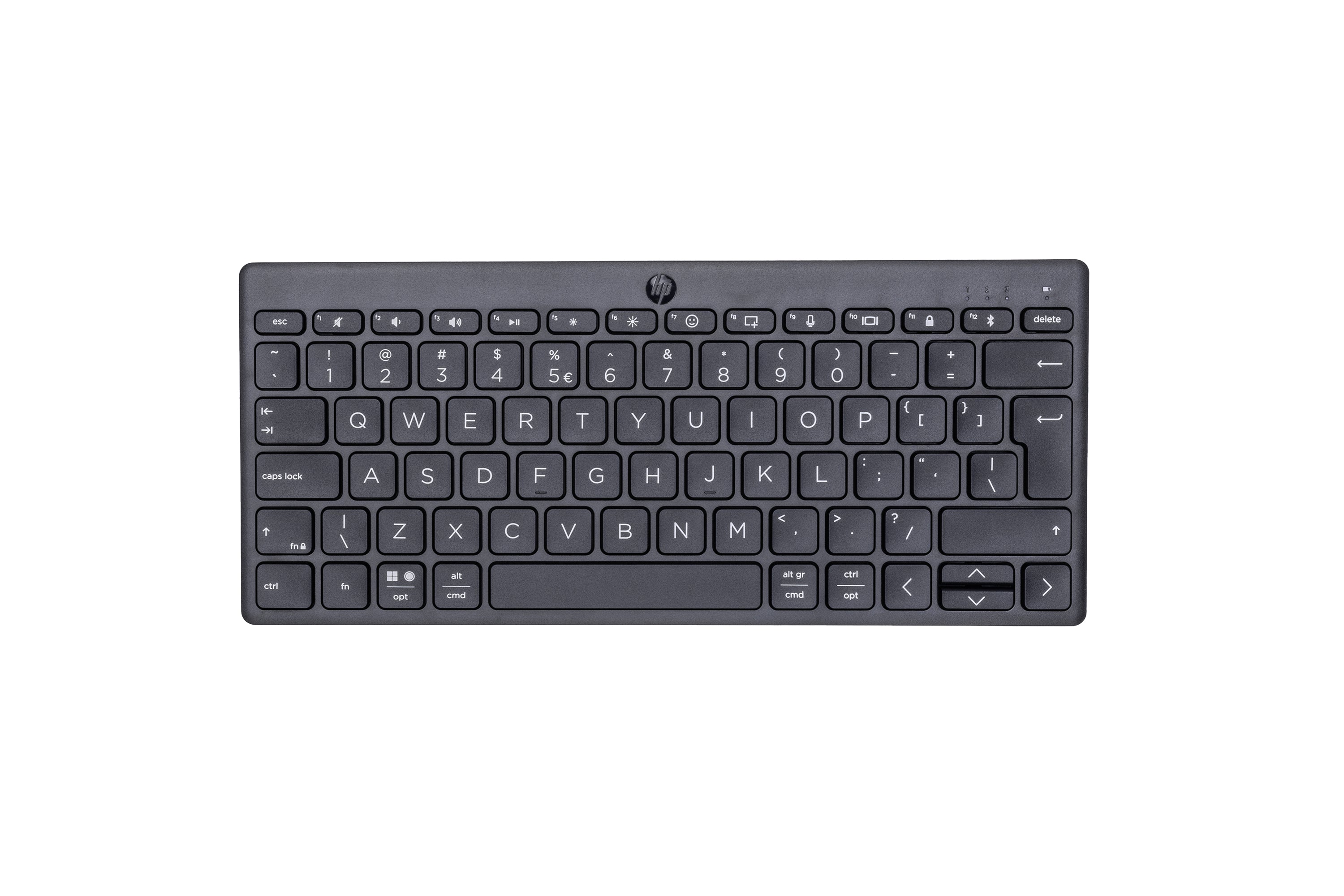 HP 350 – Tastatur – mechanisch – Bluetooth 5.2 – ohne Ziffernblock – QWERTY – schwarz