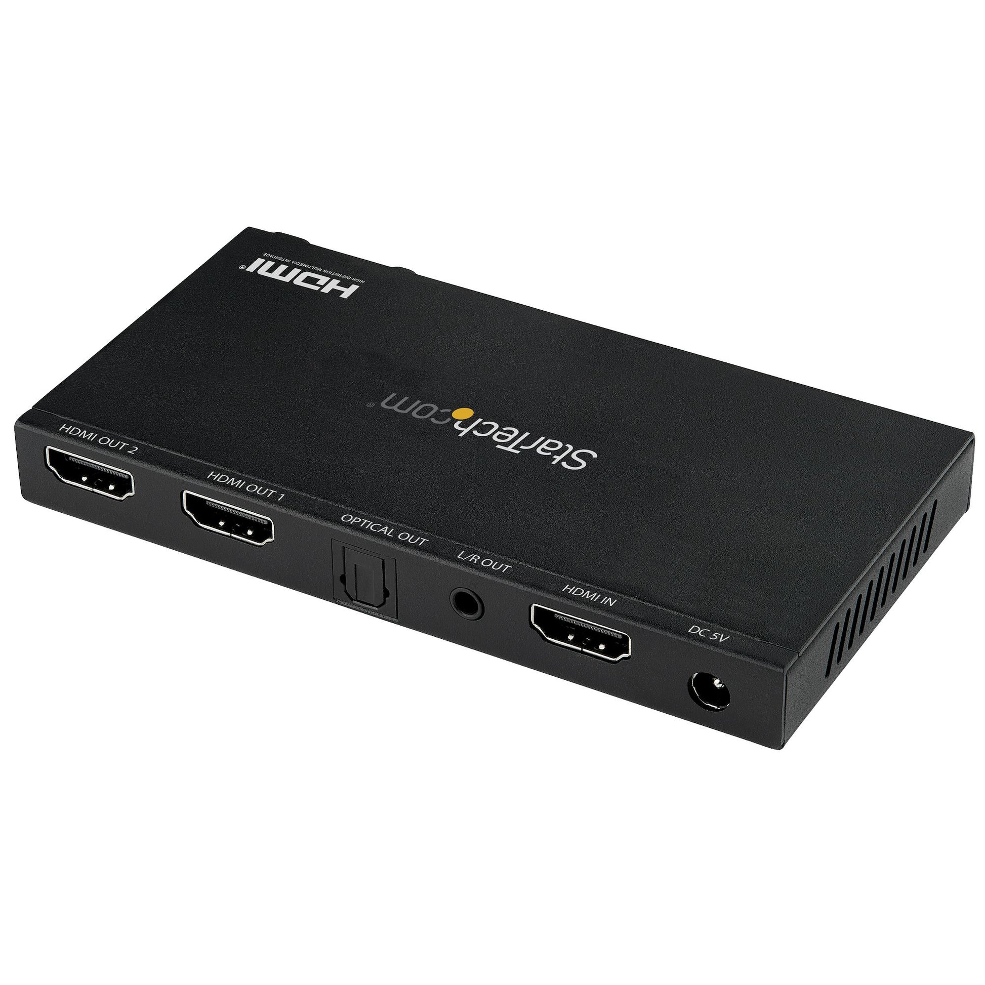 StarTech.com HDMI-Splitter 1×2, HDMI 2.0, 4K 60 Hz, Scaler, 7.1 Surround