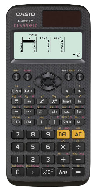 Casio Wissenschaftlicher Taschenrechner FX-85DE X – 12-stellig – Solar/Batterie – Schwarz