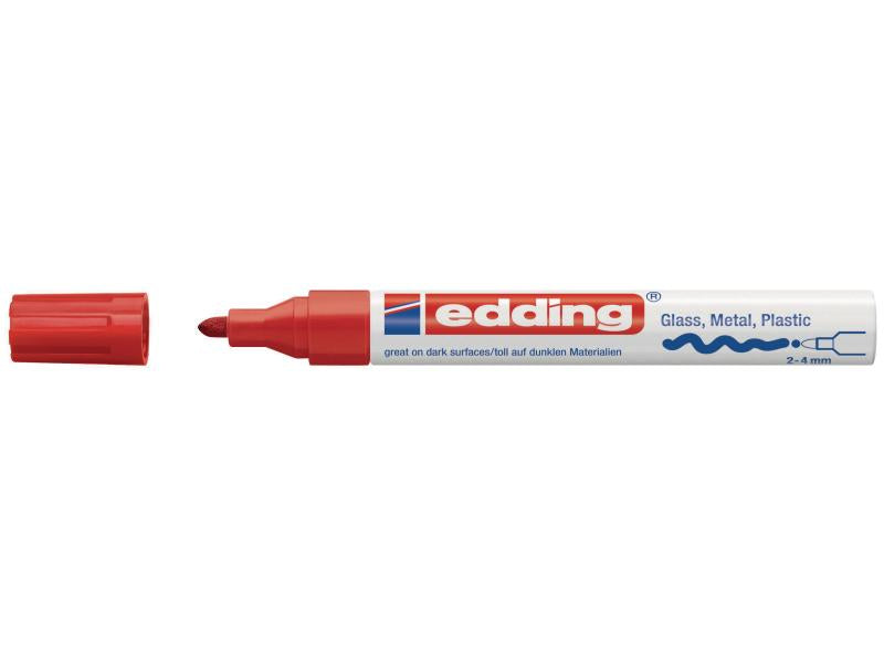 Edding 750 Lackmarker – Rundspitze 2–4 mm – Rot