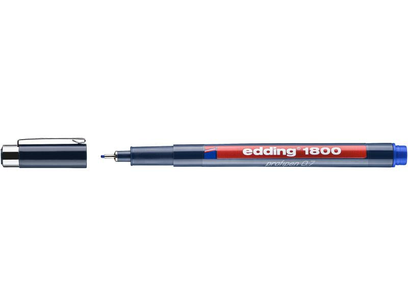 Edding 1800 Fineliner 0,7 mm – blau – wasserfest, dokumentenecht