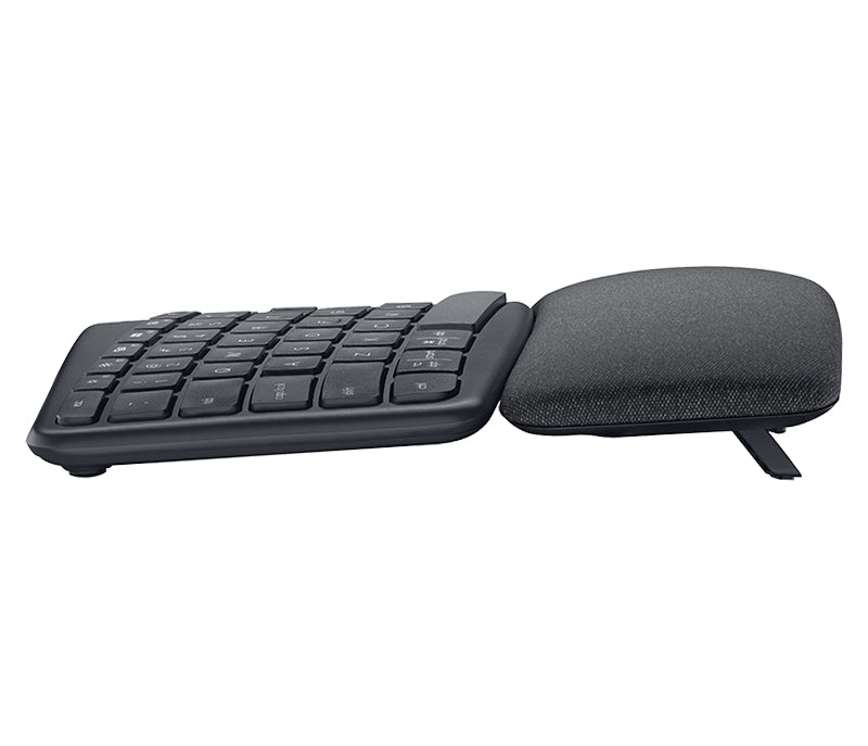 Logitech K860 ERGO – Tastatur, DE-Layout (DE), ergonomisch, mit Handballenauflage, Graphit