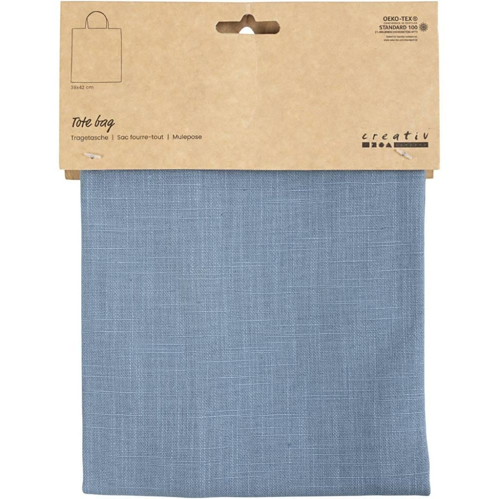 Creativ Company Stofftasche, Baumwolle, Blau, 380×420 mm