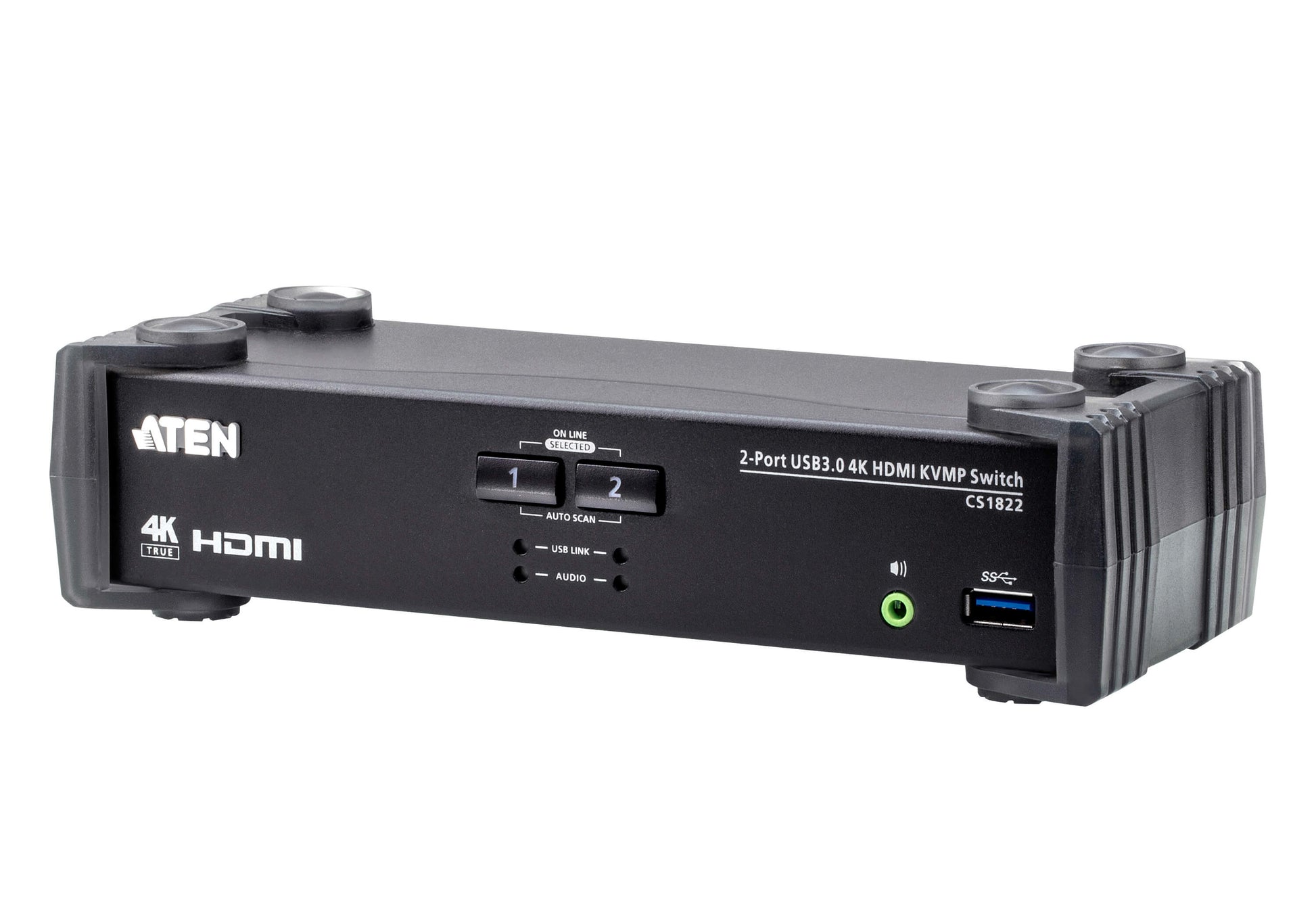 ATEN CS1822 – KVM-Switch 2×1, HDMI/USB 3.2 Gen 1, 4K (4096 × 2160), RS-232