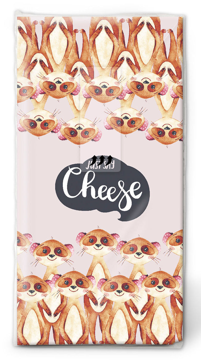 Paper + Design Taschentücher Say Cheese – 4-lagig, 215 × 220 mm – 10 Taschentücher – FSC, Nordic Swan