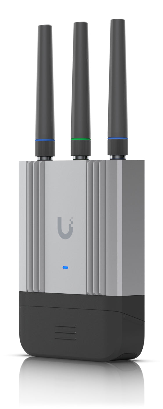 Ubiquiti LTE-Router, Wi-Fi 4, Einzelband 2,4 GHz, bis 300 Mbit/s, 4G (Cat 4), Nano-SIM, 2x RJ-45 (1G), PoE