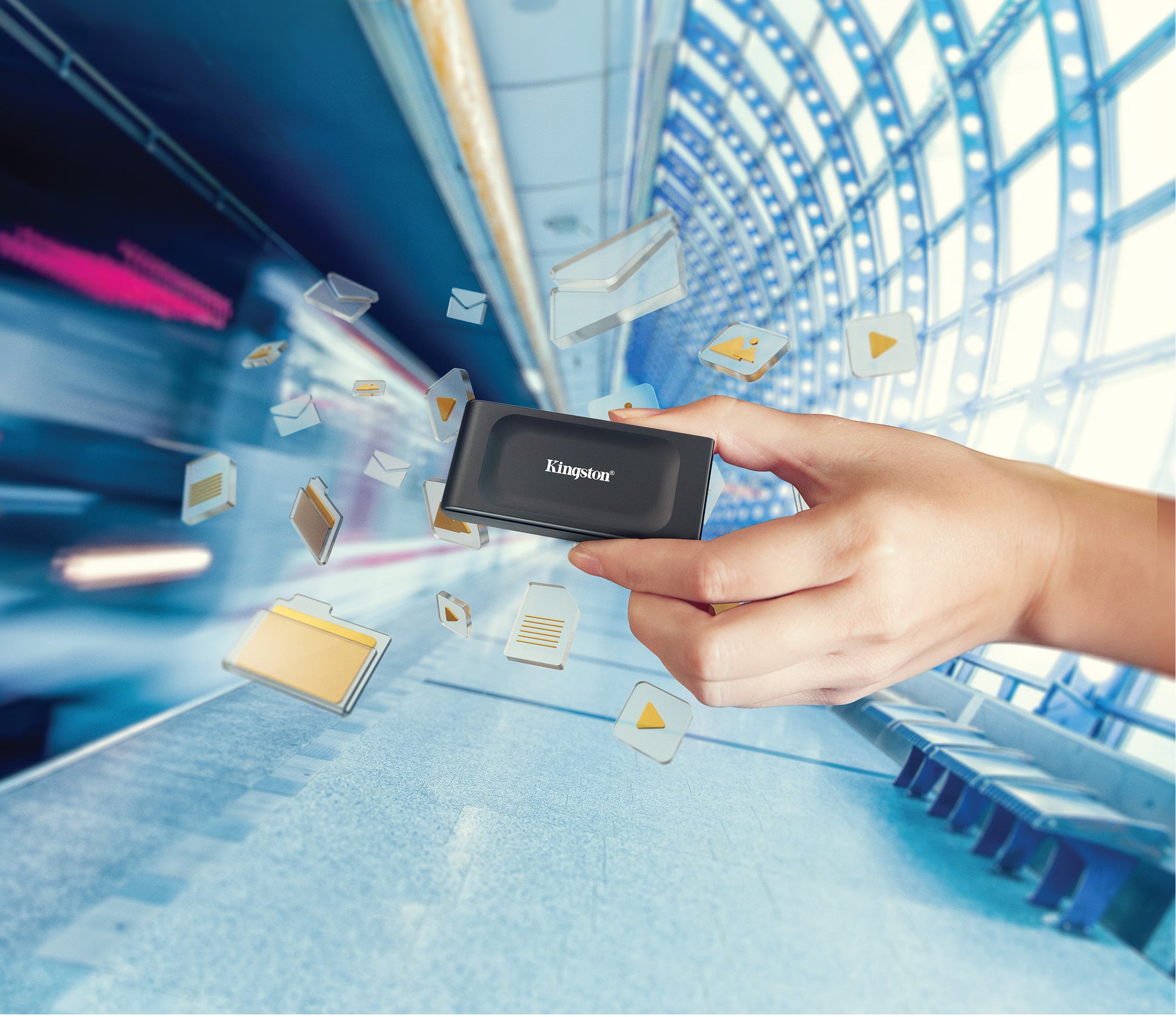 Kingston Technology Kingston XS1000 Speichergerät – 1 TB, USB Typ-C (3.2 Gen 2), Lesegeschwindigkeit 1050 MB/s