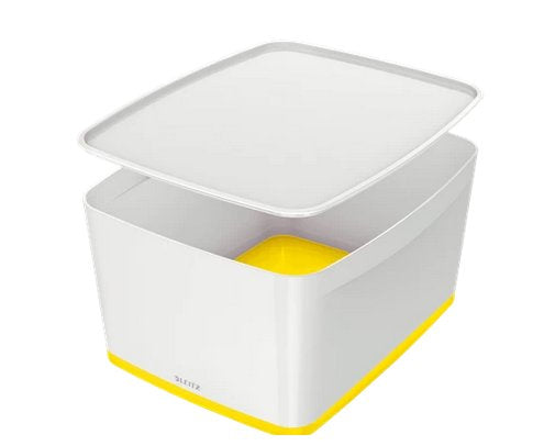 Leitz Aufbewahrungsbox MyBox – Kunststoff, weiss, 31,8 × 19,8 × 38,5 cm