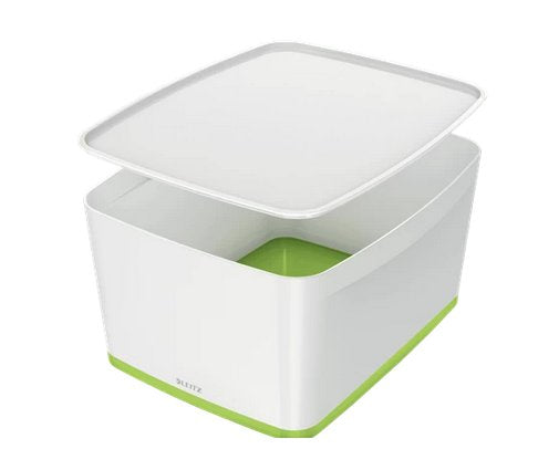 Leitz MyBox Aufbewahrungsbox – ABS Kunststoff, Weiss, 31,8 × 19,8 × 38,5 cm