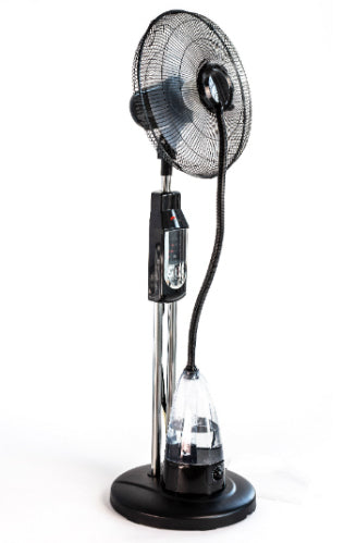 Ohmex Standventilator OHM-FAN-4040WTR – 3 Stufen, oszillierend, Timer, Fernbedienung, 75 W, 35 dB(A), Schwarz