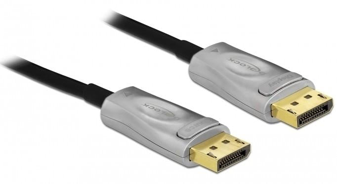 DeLOCK DisplayPort-zu-DisplayPort-Kabel – 25 m, DisplayPort 1.4, 7680×4320, schwarz