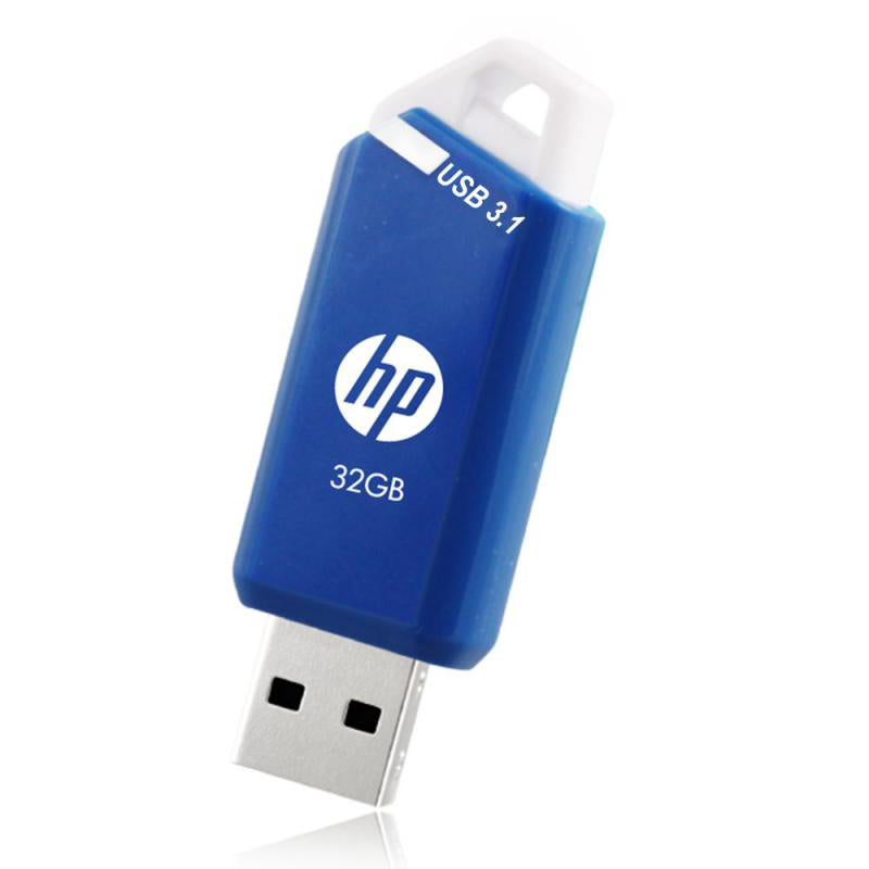HP x755w USB-Stick 32 GB – USB-A 3.2 Gen 1, 75/30 MB/s, Diamant, Blau, Weiss
