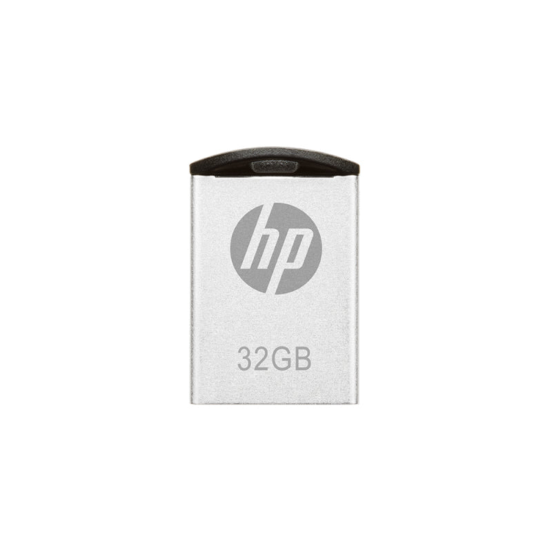 HP V222W USB-Stick 32 GB – USB-A USB 2.0, 14/4 MB/s, ohne Deckel, Silber