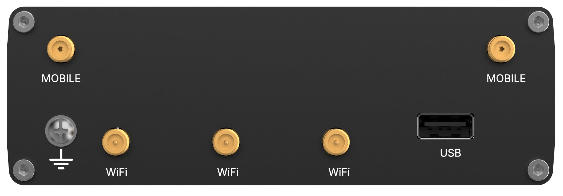 Teltonika RUTC41 VPN-Router – 4G LTE, Wi-Fi 6 Dual-Band, 5× 1G RJ-45, 1× USB, Dual-SIM, Schwarz