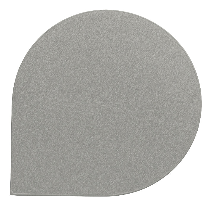 Kela Glasuntersetzer – 10 × 10 × 0,2 cm, Kunstleder, Grau, für Gläser