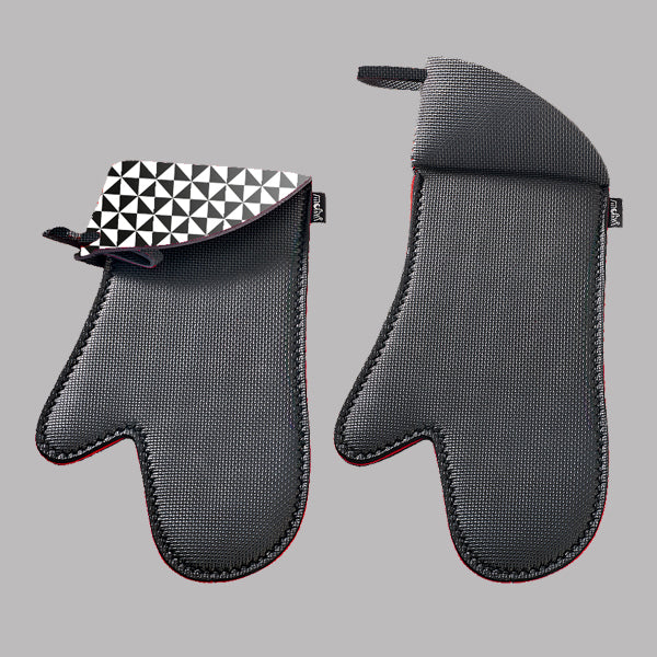 Moha Topflappen 38 cm, Neopren, rutschfest, schwarz