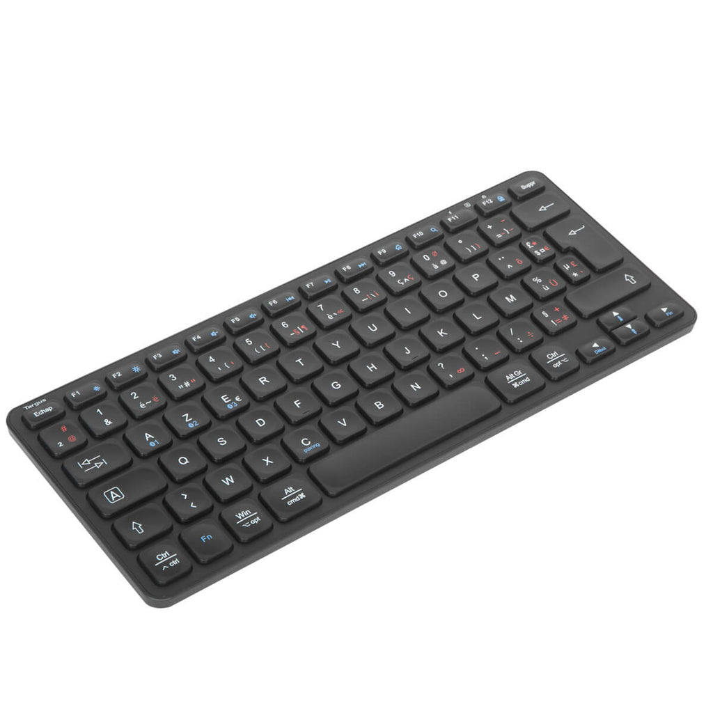 Targus Multi-Device Compact – Tastatur (Mini) – Bluetooth 5.1 – AZERTY (FR) – Schwarz