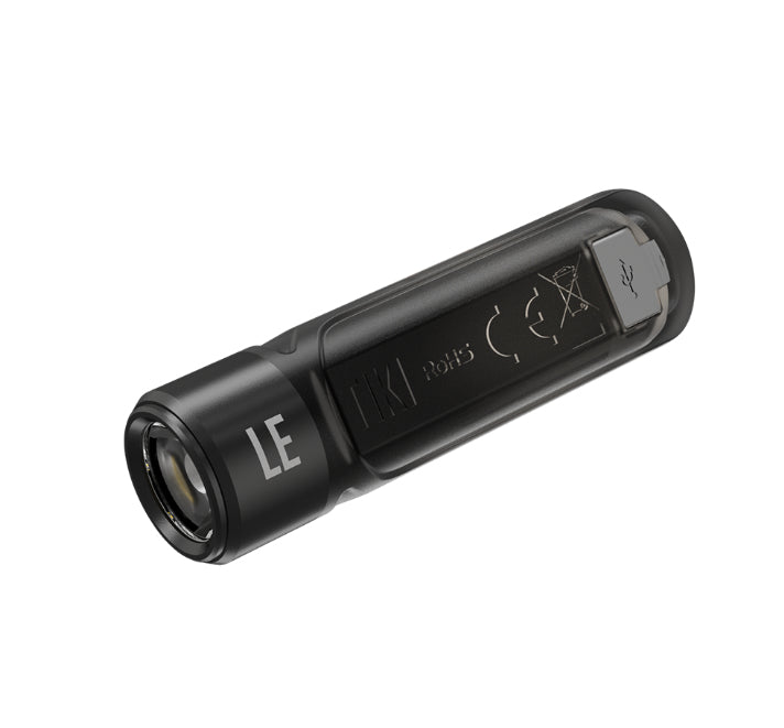 Nitecore Taschenlampe TIKI LE – 300 lm, 71 m, IP66, USB, Akku, 5 Stufen – Schwarz