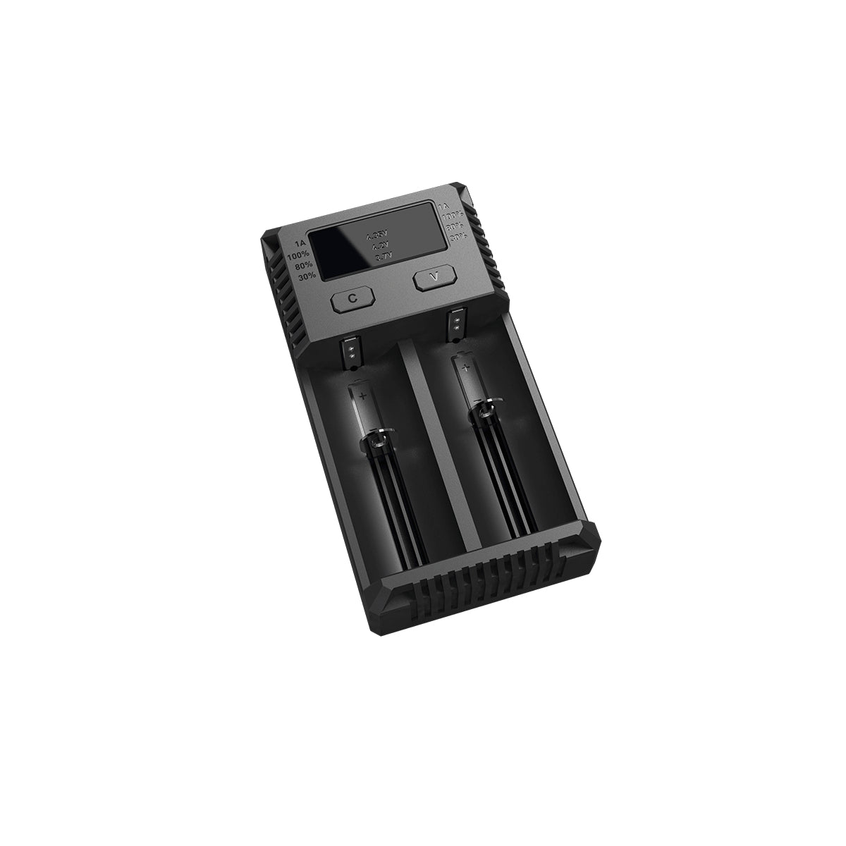 Nitecore NEW i2 Batterieladegerät 2× – für LiFePO4, Li-Ion, NiMH – schwarz