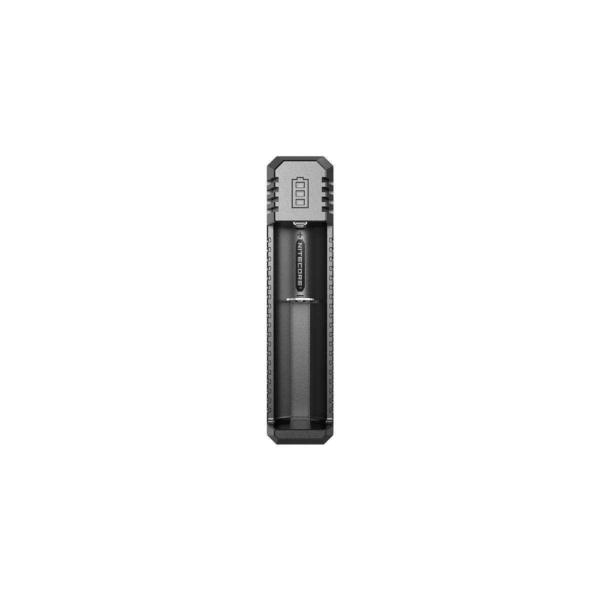 Nitecore UI1 Batterieladegerät 1× – für Li-Ion (18650, 14500, 16340, usw.) – Micro-USB – schwarz