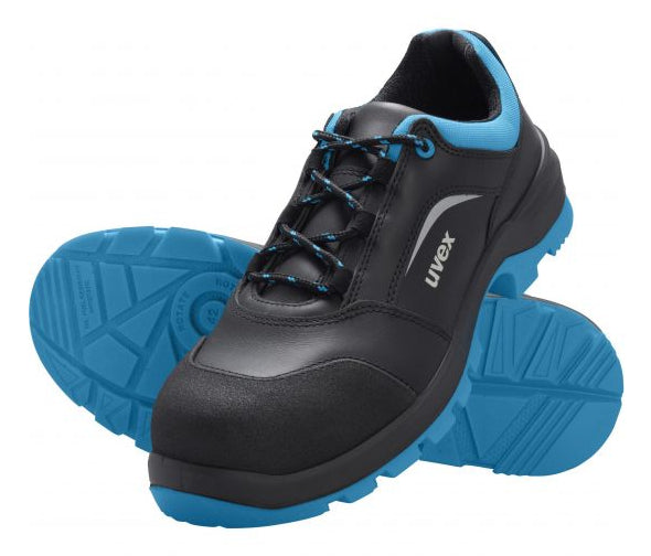 Uvex 2 xenova Sicherheits-Halbschuhe S3 SRC – Schwarz/Blau – Grösse 47