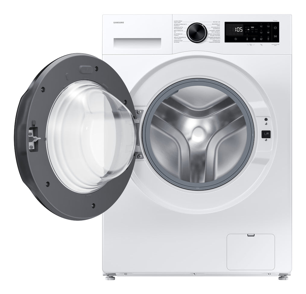 Samsung Waschmaschine WW5100 Slim – 60 × 85 × 47 cm, weiss, 8 kg, 1200 U/min, wifi-gesteuert
